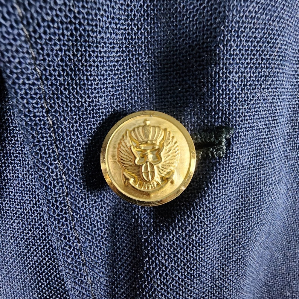VTG Andhurst Blazer Men's 42S Sport Coat Navy Gold Button Made USA‎ Classic - Picture 4 of 15